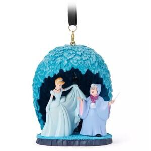 Disney Sketchbook Cinderella and Fairy Godmother Ornament NWT